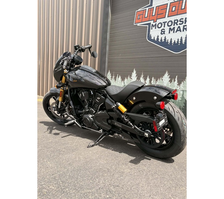 2026 Indian Motorcycle 101 SCOUT, ONYX BLACK CRYSTAL W/ GRFX, 49ST - 33592