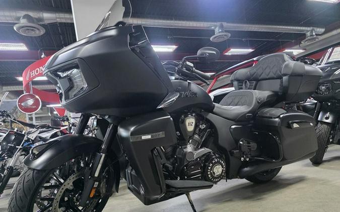 2026 Indian Pursuit Dark Horse 112 W/ Powerband Audio Black Smoke