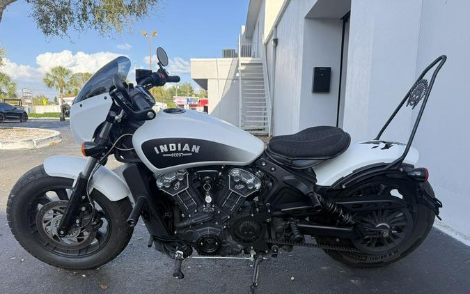 2019 Indian Motorcycle Scout Bobber ABS White Smoke
