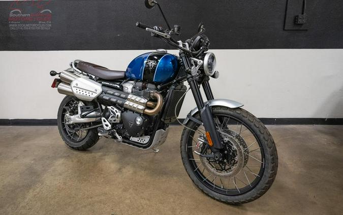 2022 Triumph Scrambler 1200 XC Cobalt Blue and Jet Black