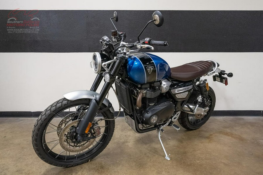 2022 Triumph Scrambler 1200 XC Cobalt Blue and Jet Black