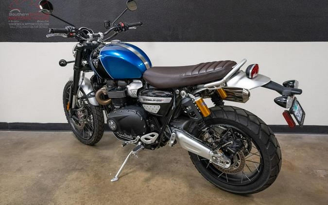 2022 Triumph Scrambler 1200 XC Cobalt Blue and Jet Black