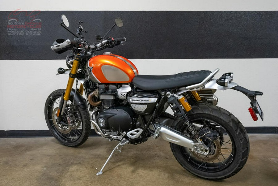 2022 Triumph Scrambler 1200 XE Gold Line Baja Orange / Silver Ice