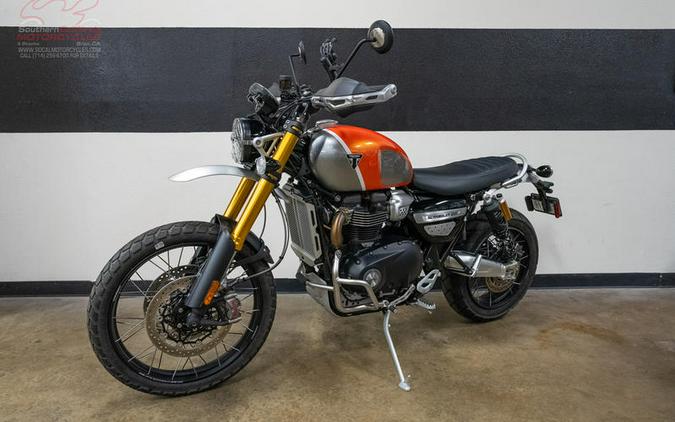 2022 Triumph Scrambler 1200 XE Gold Line Baja Orange / Silver Ice