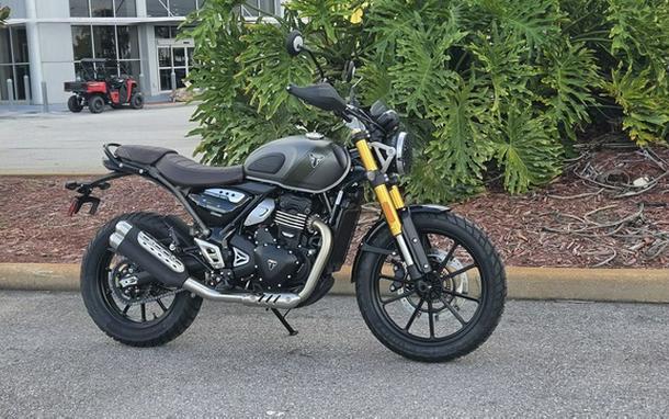 2027 TRIUMPH Scrambler 400 X Matte PewterGrey/Matte Khaki Green