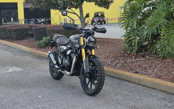2027 TRIUMPH Scrambler 400 X Matte PewterGrey/Matte Khaki Green