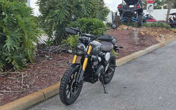 2027 TRIUMPH Scrambler 400 X Matte PewterGrey/Matte Khaki Green