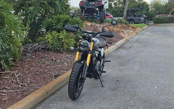 2027 TRIUMPH Scrambler 400 X Matte PewterGrey/Matte Khaki Green