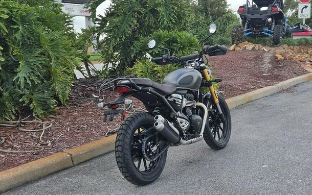 2027 TRIUMPH Scrambler 400 X Matte PewterGrey/Matte Khaki Green