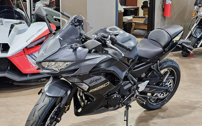 2024 Kawasaki Ninja® 650 Metallic Matte Dark Gray/Metallic Spark Black