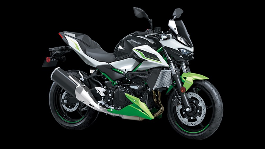 2027 Kawasaki Z500 SE ABS Pearl Blizzard White/Candy Lime Green
