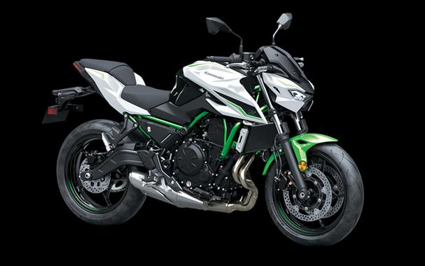 2027 Kawasaki Z650 S ABS Pearl Blizzard White/Candy Lime Green