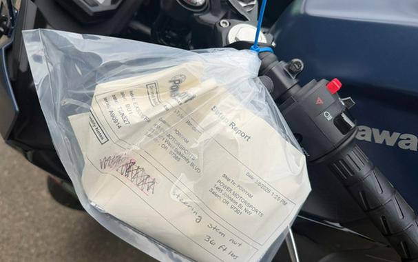 2026 Kawasaki Ninja 500 ABS Metallic Matte Twilight Blue