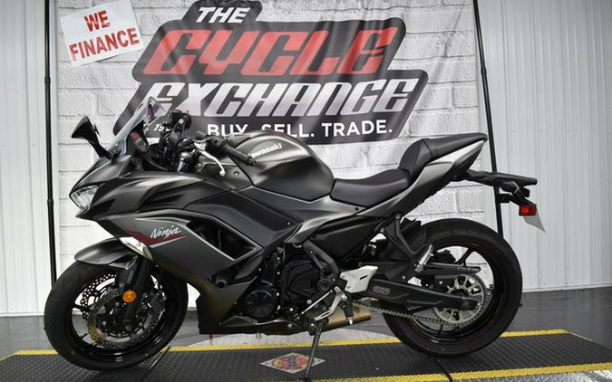 2022 Kawasaki Ninja 650 ABS Metallic Matte Graphenesteel Gray