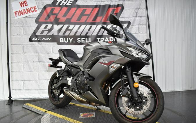 2022 Kawasaki Ninja 650 ABS Metallic Matte Graphenesteel Gray