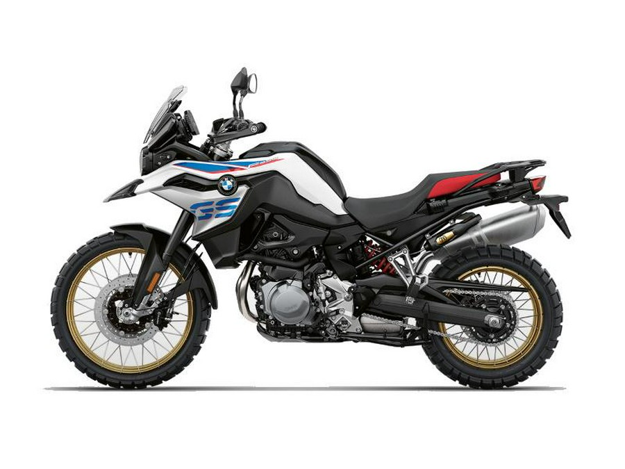 2020 BMW F 850 GS Light White with Blue & White Accents Low Susp