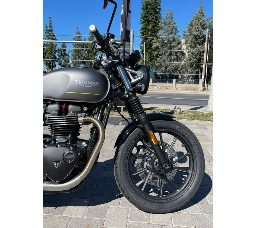 2023 Triumph Speed Twin 900 Matte Silver Ice