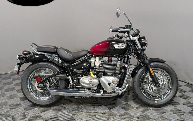 2024 Triumph Bonneville Speedmaster Stealth Edition Phantom RedSilver Red