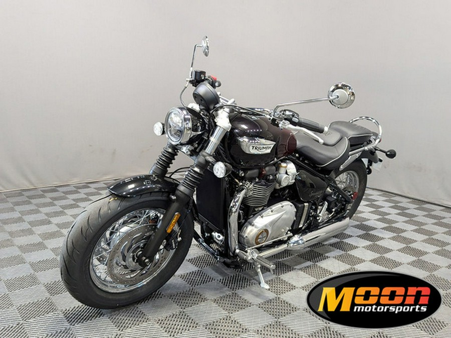 2024 Triumph Bonneville Speedmaster Stealth Edition Phantom RedSilver Red