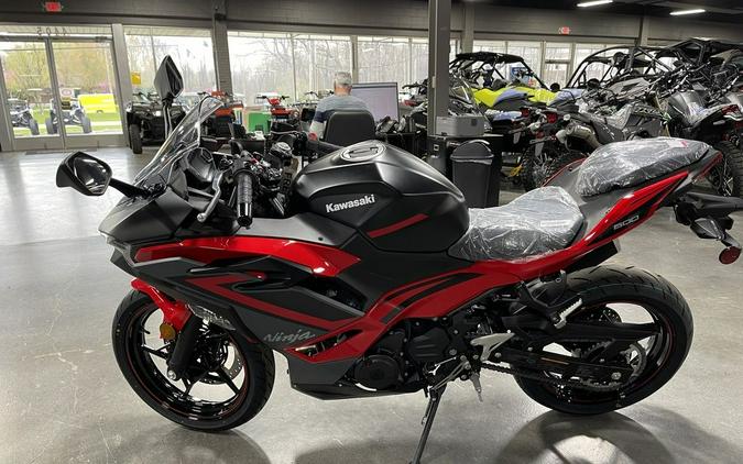 2024 Kawasaki Ninja® 500 ABS Passion Red/Metallic Flat Spark Black