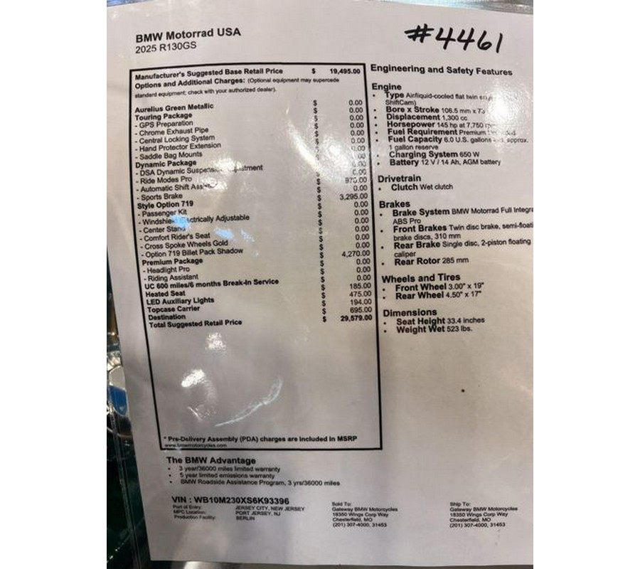 New 2025 BMW R 1300 GS Demo