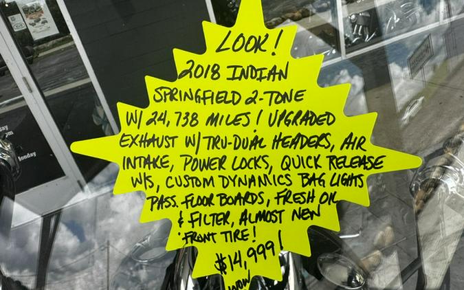 2018 Indian Motorcycle® Springfield® Base