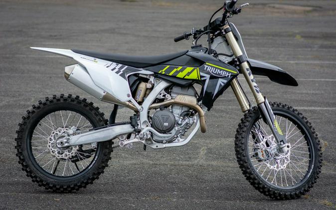 2025 Triumph TF 250-X Jet Black/Pure White