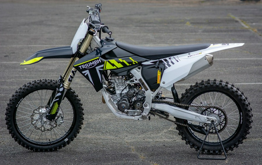 2025 Triumph TF 250-X Jet Black/Pure White
