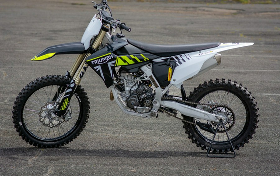 2025 Triumph TF 250-X Jet Black/Pure White