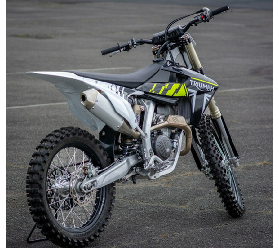 2025 Triumph TF 250-X Jet Black/Pure White