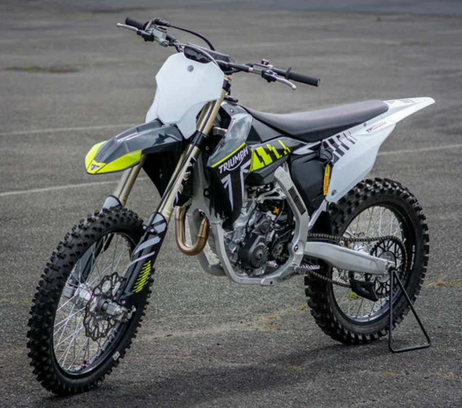 2025 Triumph TF 250-X Jet Black/Pure White