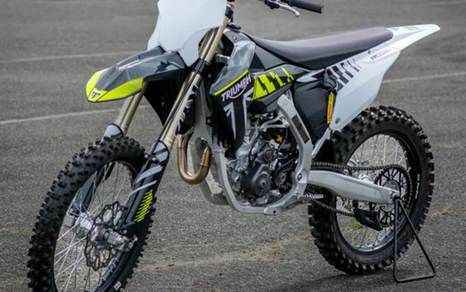 2025 Triumph TF 250-X Jet Black/Pure White