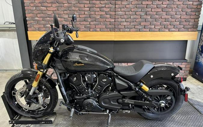 2026 Indian Motorcycle® 101 Scout® Black Crystal with Super Graphite