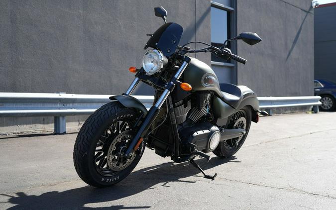 2016 Victory Motorcycles Gunner Suede Green Metallic with Black