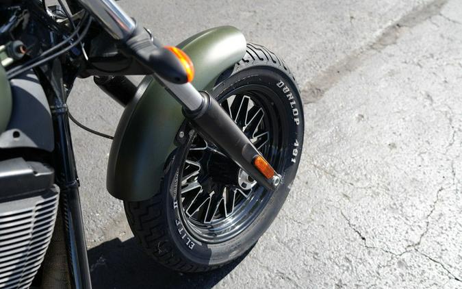 2016 Victory Motorcycles Gunner Suede Green Metallic with Black