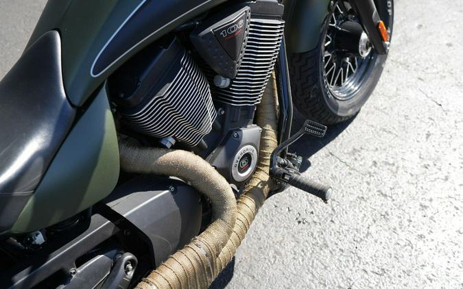 2016 Victory Motorcycles Gunner Suede Green Metallic with Black