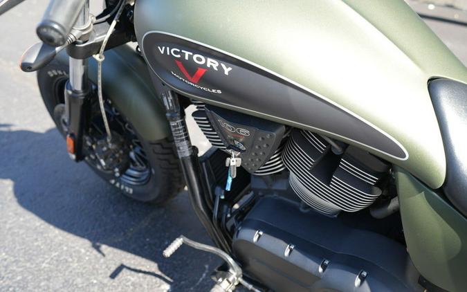 2016 Victory Motorcycles Gunner Suede Green Metallic with Black