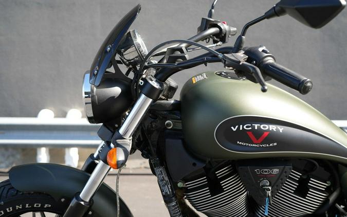 2016 Victory Motorcycles Gunner Suede Green Metallic with Black