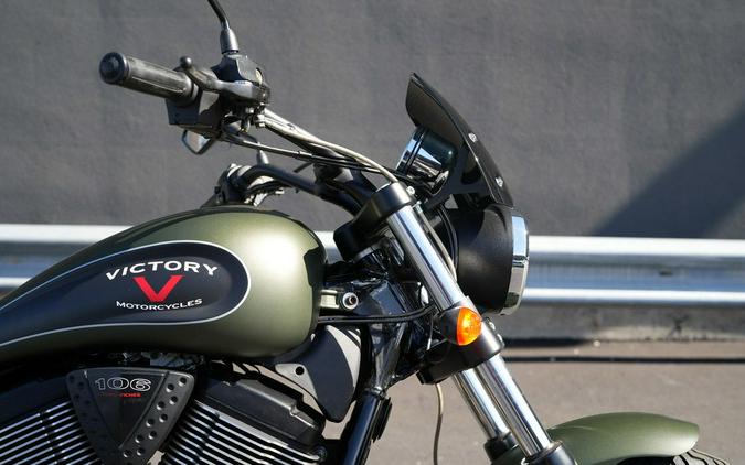 2016 Victory Motorcycles Gunner Suede Green Metallic with Black