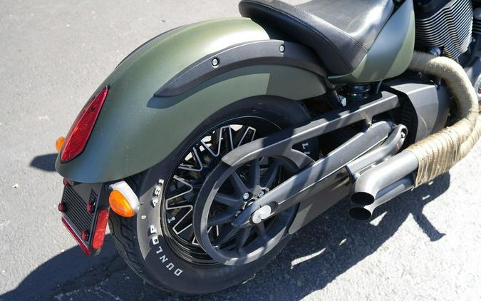 2016 Victory Motorcycles Gunner Suede Green Metallic with Black