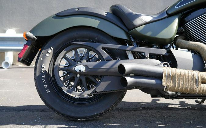 2016 Victory Motorcycles Gunner Suede Green Metallic with Black