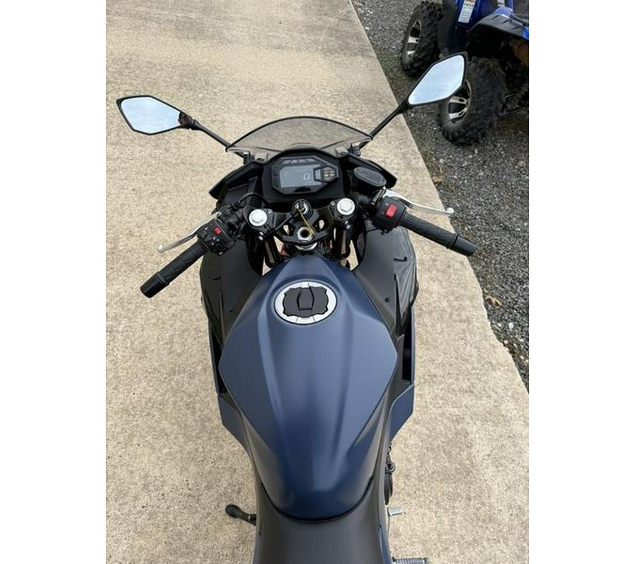 2026 Kawasaki Ninja® 500 ABS Metallic Matte Twilight Blue
