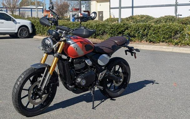2025 Triumph Scrambler 400 X Baja Orange/Aluminium