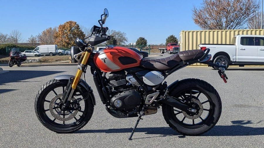 2025 Triumph Scrambler 400 X Baja Orange/Aluminium