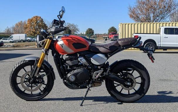 2025 Triumph Scrambler 400 X Baja Orange/Aluminium