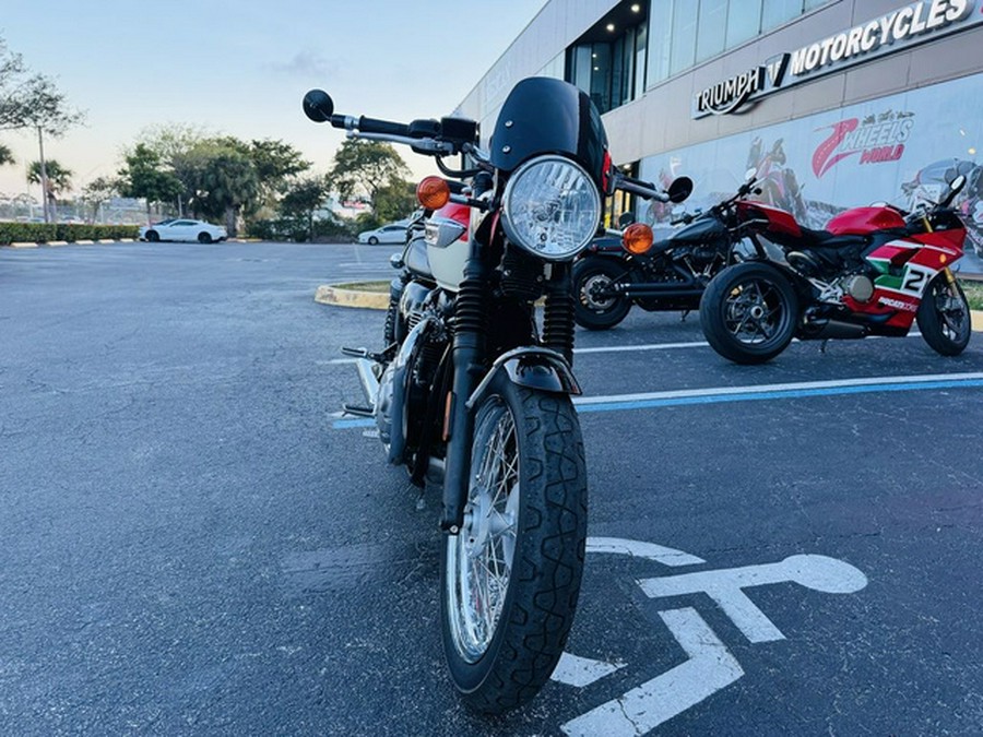 2018 Triumph Bonneville T100 New England White Intense Orange