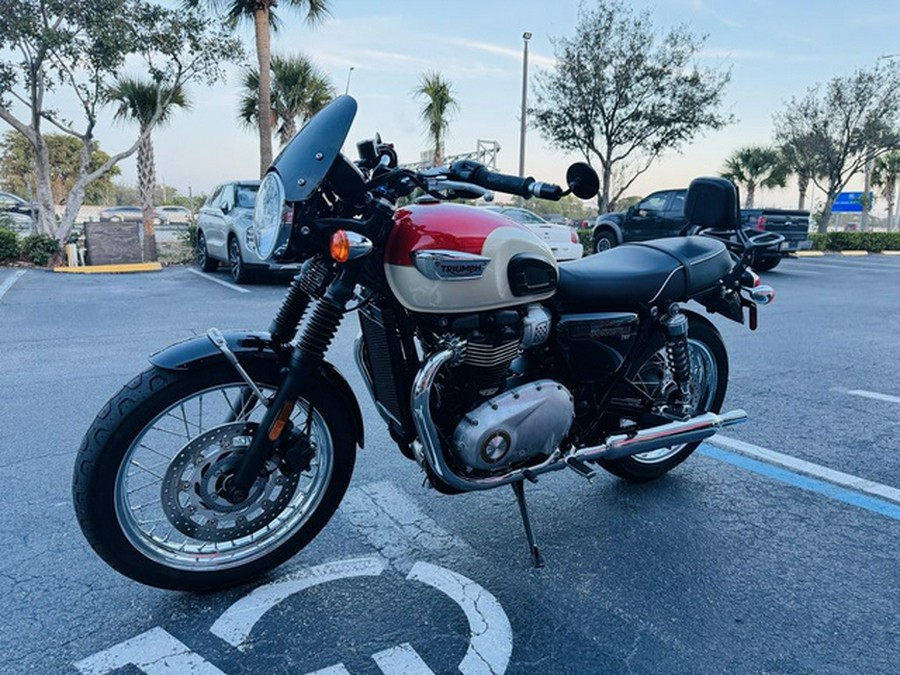 2018 Triumph Bonneville T100 New England White Intense Orange
