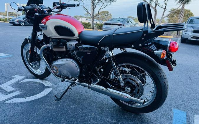 2018 Triumph Bonneville T100 New England White Intense Orange
