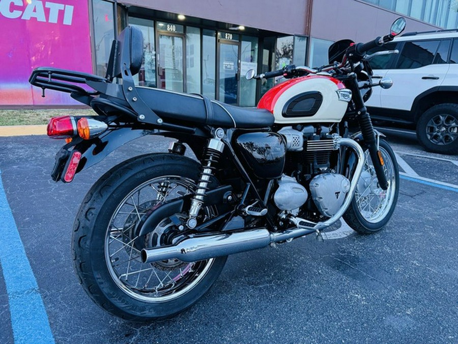 2018 Triumph Bonneville T100 New England White Intense Orange