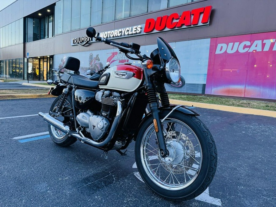 2018 Triumph Bonneville T100 New England White Intense Orange
